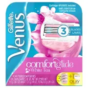 Gillette Venus Comfort Glide White Tea Razor Blade Refills - 4 count New w/oBox