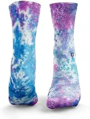 [HEXXEE] Women's Ice Blast Tie Dye Socks, Multi-Coloured, S, Multi-Coloured, S