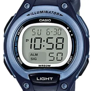【金台鐘錶】CASIO 卡西歐 十年電池 小巧的造型 (藍x灰) 學生錶 兒童錶 LW-203-2A