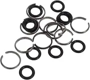 SHINEOFI 15 Sets Impact Retaining Ring: With Wrench Socket Clip - Impact Wrench Drive Socket Retainer Ring Fit Replacement Pneumatic Type