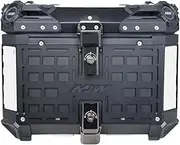 Heavy Armor Style Motorcycle Top Box Aluminium Motorcycle Trunk Tail Outdoor Waterproof Motorbike Luggage Case Helmet