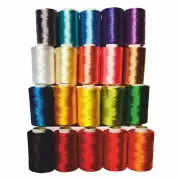 Bright polyester Silk Thread 20 Color Set for Jewellery-Tassel Making- Embroide