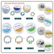 Dental Matrix Bands for Sectional Matrix System Matrices Clamp Clip Ring NITI