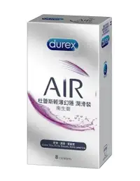 在飛比找露天拍賣優惠-Durex杜蕾斯保險套 輕薄幻隱潤滑裝 8入 超薄型 飆風碼