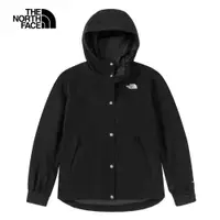 在飛比找PChome24h購物優惠-The North Face北面女款黑色防水透氣衝鋒衣外套｜