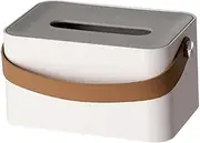Alipis Square Portable Tissue Box Abs Plastic Storage Box Slip Base for Living Room Hotel Cafe
