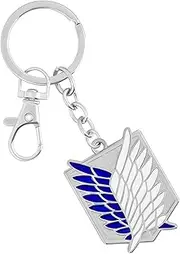 Weeb Keychains Attack on Titan Keychain, Key Ring with Durable Metal & Vibrant Colors, Anime Gifts, Anime Fan Phone Charms