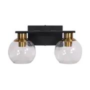 Clayton Double Wall Light Clear Glass