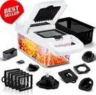 Vegetable Chopper - 22-in-1, Mandoline Slicer, Container, 9 Blades