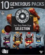 Red Rock Deli Potato Chips Variety Multipack x10 28g-Au