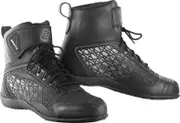 Bogotto Aaron Motorcycle Boots, black-white, Size 46 for Women Black White