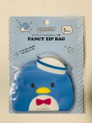 Daiso Sanrio TUXEDO SAM FANCY ZIP BAGS 5" x 4.5" (5 bags) - New *US Seller*