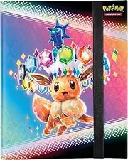 Compatible with Pokemon Prismatic Developments Evoli Scrapbook 9-Pocket Card Album for 360 Trading Cards Prismatic Evolutions Binder/Portfolio