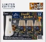 Glade Automatic Spray Air Freshener, Fireside Bourbon 1 Holder + 3 Refills