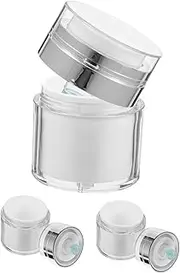 DRESSOOS Airless Cosmetic Jars 30ml Moisturizer Container Pump Lotion Bottles Set