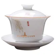 Gaiwan Tea Set Travel Ceramic Tea Set Kung Fu Tea Set Porcelain Gaiwan Cup