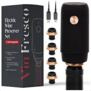 Electric Wine Preserver - Rechargeable Vacuum Wine Saver with Airtight Seal - 10