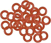 uxcell Silicone O-Rings 6.5mm OD, 3.5mm Inner Diameter, 1.5mm Width, Seal Gasket Red 30Pcs