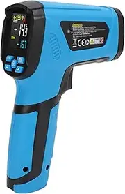 Infrared Thermometer Color LCD Screen Handheld Temperature Gun K Type Probe Oven BBQ HVAC