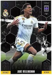 Match Attax Extra 2023 2024 Jude Bellingham Crowd Connection Trading Card
