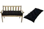 Outdoor Bench Cushions for Patio Furniture Porch Swing Cushions Loveseat Bench Seat Pad-Black
