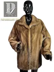 REAL FUR MINK DEMI BUFF JACKET WITH COLLAR