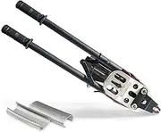 WOODPECKER C50 11 Gauge Heavy-Duty Manual Hog Ring Gun, 1-1/2" Crown, 13.5 to14 mm Closure Diameter, Snap-Ring Plier Hog Ring Tool with Auto-feed System for Gabion, Wire Cages, Fencing