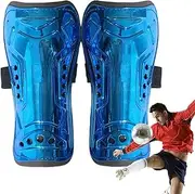 Youth Soccer Shin Guards | Elastic Straps Football Shin Pads Protective Flexible Guards | Calf Protective Gear, Soft Ergonomic Soccer Equipment for Adults, Youth, Kids