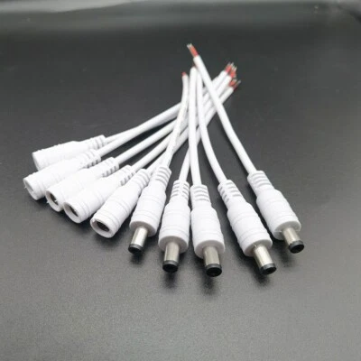Easy Power Solution Male Female DC Power Connector Cable for CCTV Charger