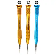 12.5Cm 3-In-1 Precision Metal Screwdriver With Pentagonal Tip