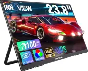 InnoView 23.8" 1080P Portable Monitor, FHD 100HZ 100% SRGB IPS USB-C HDMI sw2