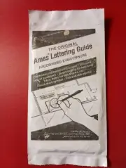 NEW SEALED! AMES PRO ART LETTERING GUIDE FRACTIONAL & METRIC CALIBRATIONS