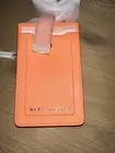 NWT Marc Jacobs The Groove Pebble Orange Leather Phone Crossbody Bag Wallet
