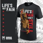 [美國瘋潮]正版WWE ROMAN REIGNS LIFE'S NOT FAIR TEE 大狗人生贏家最新款GOAT衣服