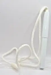 Sheaffer Vintage Tagalong white with neck cord ball pen--new