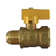Pro-Flex PFGV-FFL341516B Gas Valve, 3/4 x 15/16 in Connection, FIP x Flare