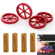 Upgraded 4PCS Creality 3D Printer Aluminum Hand Twist Leveling Nut Hot Bed Di...