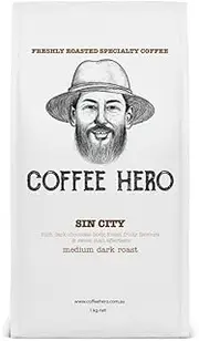 SIN CITY - Medium Dark Roast Blend Coffee Beans (500 GRAMS, WHOLE BEANS)