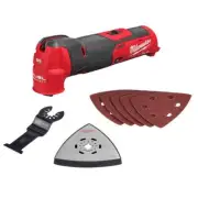 Milwaukee Cordless Oscillating Multi-Tool (Tool-Only) W/ Blade Kit Red (8-Piece)