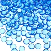 500G(1.1LB) Mini Acrylic Flat Marbles 15mm Vase Fillers Gems Decor Dark Blue