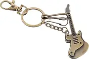 [QWDSGFWS] 2pcs Guitar Keychain Guitar Key Chain Vintage Key Ring Key Holder Vintage Key Chain Keychain for Keys Creative Keychain Guitar Key Ring/2095