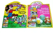 EASTER MICKEY MOUSE FLORAL GEOMETRIC Vtg 1980's by Sun Hill 2 Instant Egg Art