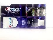 2X Crest 3D White Charcoal Fluoride Whitening Toothpaste 3.8oz Exp: 2025