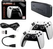 Wireless Retro Game Console, Nostalgia Stick Game, 20,000+ Games & 9 Emulators Built in, Plug and Play Video Games for Tv with Dual 2.4g Wireless Controllers (M8 PRO-128G)