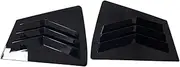 2PCS Compatible with Mazda 3 2009 2010 2011 2012 2013 Rear Window Louver Shutter Cover Side Vent Trim Windshield Cover Car Accessories(Black)