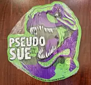 TOPPLING GOLIATH T-REX Metal BEER SIGN Tin Tacker Dinosaur Pseudo Sue IOWA 12X11