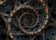 Abstract Fractal Art Surreal Fibonacci Sequence 8X10 High Quality AI Photo Print