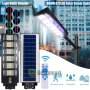 99000000LM Solar Street Light 800W LED IP67 Dusk to Dawn Colorful Area Road Lamp