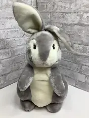 Vintage Russ Berrie Plush Bunny Toby White Gray Rabbit Easter Spring 16" Toy NWT