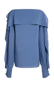 [Lanvin] Ruffled Silk Blend Blouse